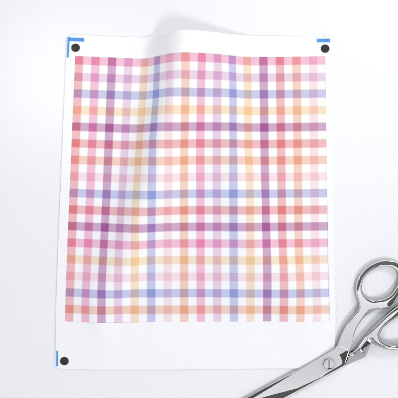 Spring Plaid Check Romantic Cottagecore Gingham Teen Tween Girly 90S Nineties Y2K Pastel Custom Printed Fabric by Spoonflower Various Fabrics by the Yard or Fat Quarter